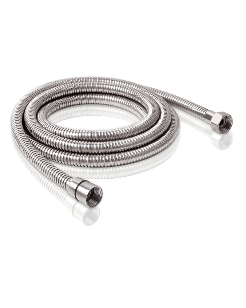 PHASAT 98-Inch Long Indoor Outdoor Shower Tube Replacement Stainless Steel Handheld Shower Hose, Brushed Nickel,A3107N-2.5 - Image 1